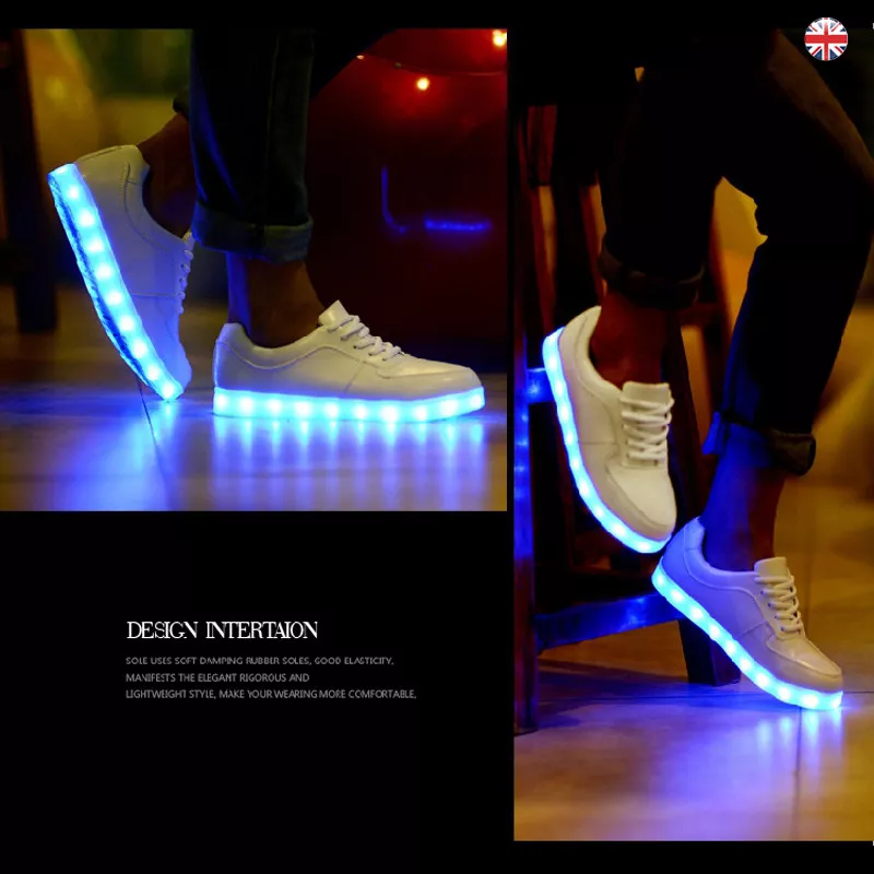 Sneakers with light cheap up soles