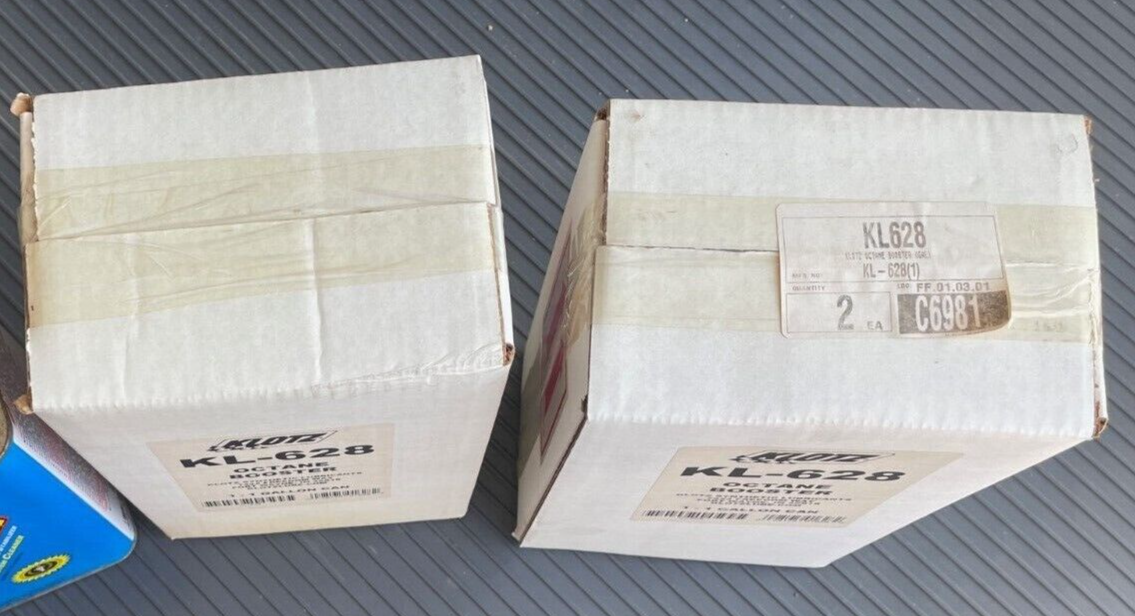 KLOTZ OCTANE BOOSTER KL628 2 SEALED GALLON CANS IN FACTORY SEALED