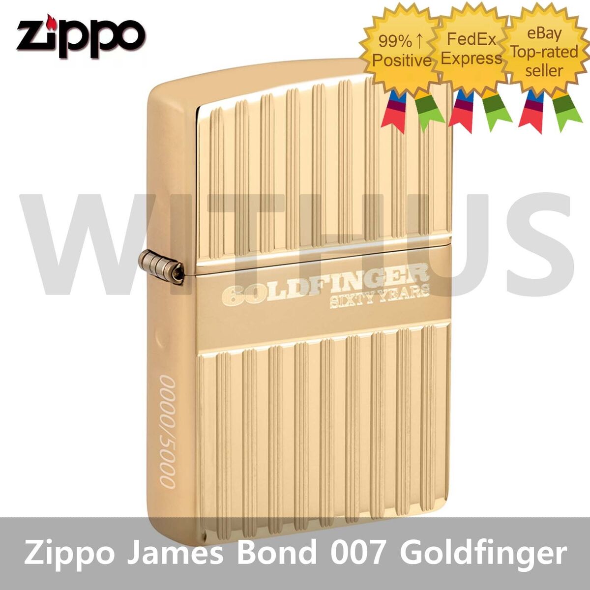 Zippo 46467 James Bond 007 Goldfinger 60 Years Armor Limited Zippo 46467 James Bond 007 Goldfinger 60 Years Armor Limited
