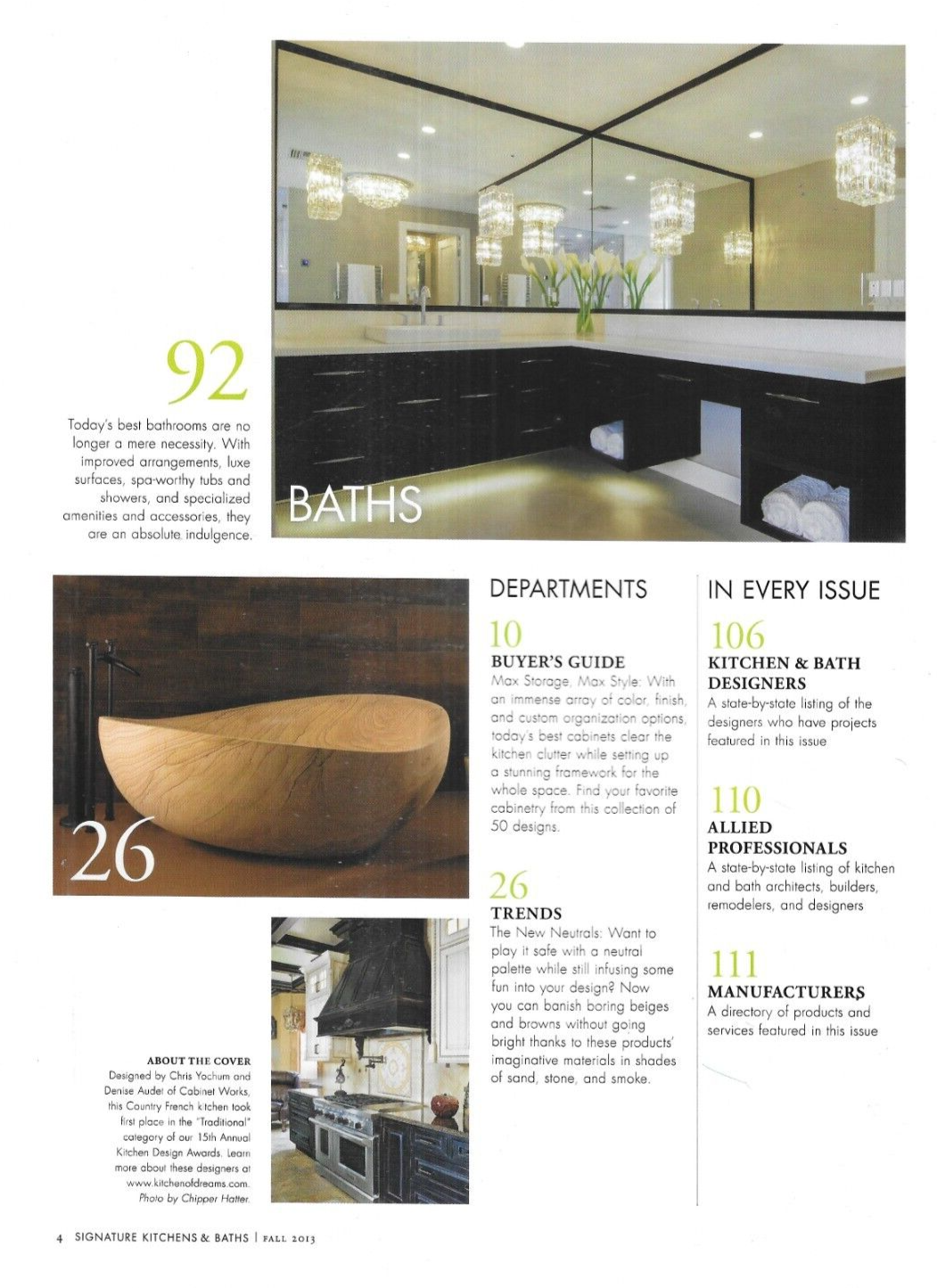 Signature Kitchens Baths Magazine Traditional Contemporary Designers