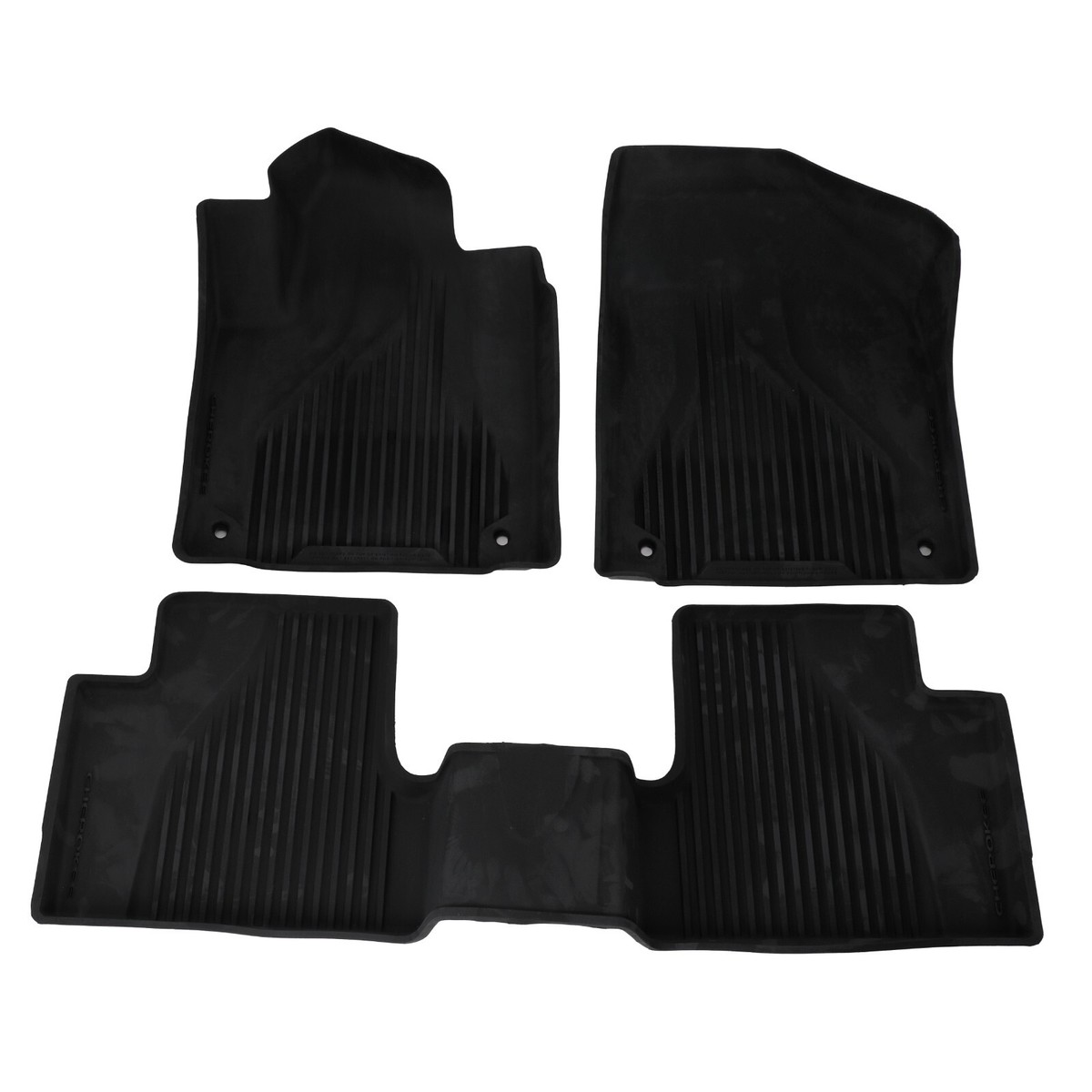 Genuine Mopar 2015-2023 Jeep Cherokee Black All Weather Floor Mats