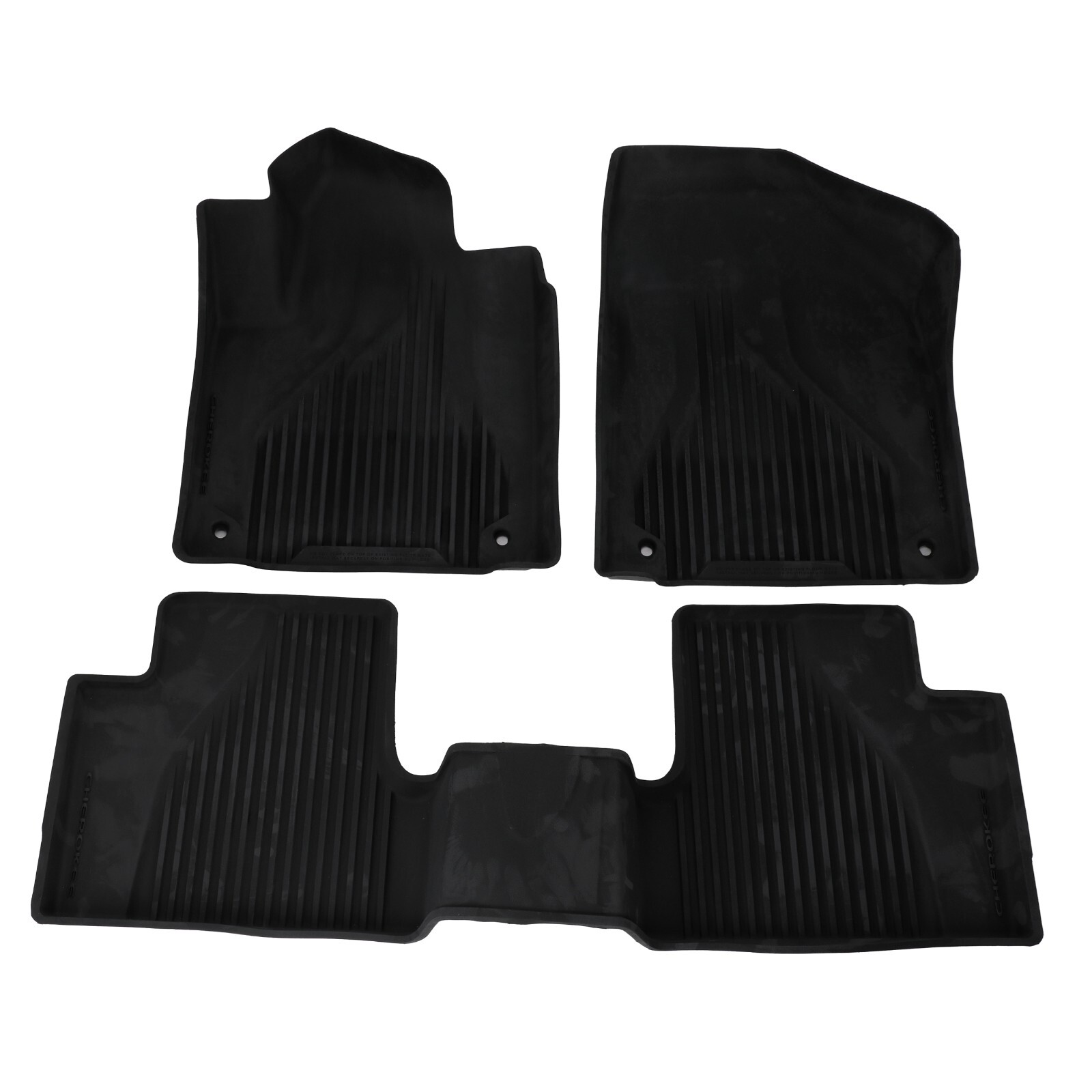 Alfombrillas de piso todo clima para Jeep Cherokee 2015-2023 (N/P 82214855AB)