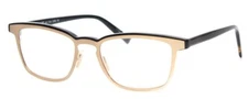 Eyebobs Win Win Unisex Classic Full Rim Designer Reading Glasses Gold Black 51mm