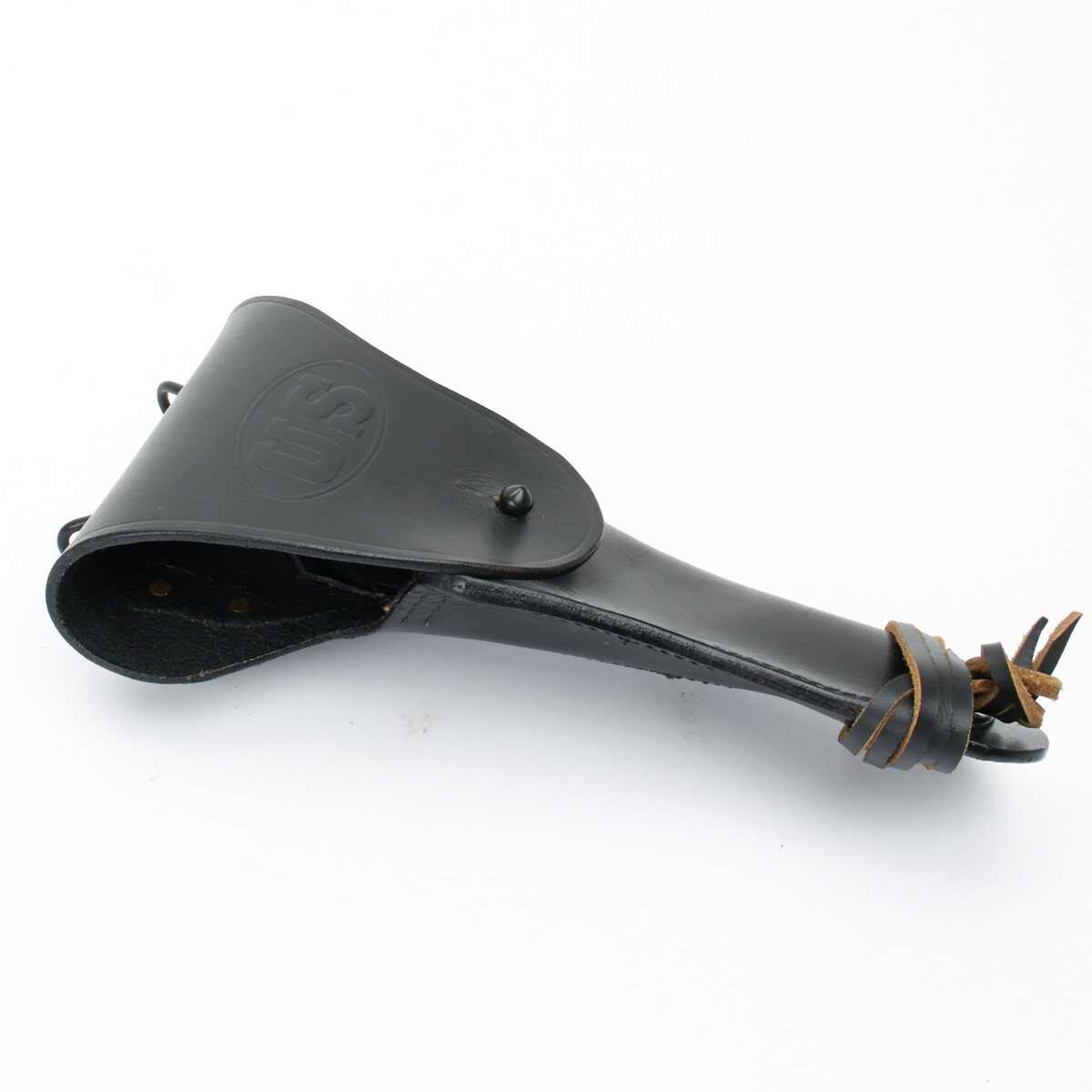 U.S. M1911 .45cal Black Leather Hip Holster Embossed US | eBay