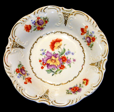 Schumann Germany US Zone SCH570 11 Inch Round Floral Vegetable