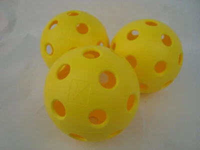 FRANKLIN SPORTS New 3 Franklin X-26 Pickleball Indoor Ball set of 3 Optic Yellow