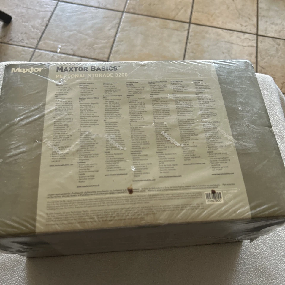 Maxtor Basics  Personal Storage 3200 Brand New Sealed - Image 4 of 4