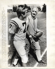 1972 Mark Harmon w father Heisman Winner Tom UCLA Football Hollywood Wire Photo