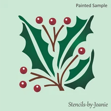 3" Mistletoe STENCIL Christmas Holly Pip Berry Vintage Holiday DIY Craft Signs