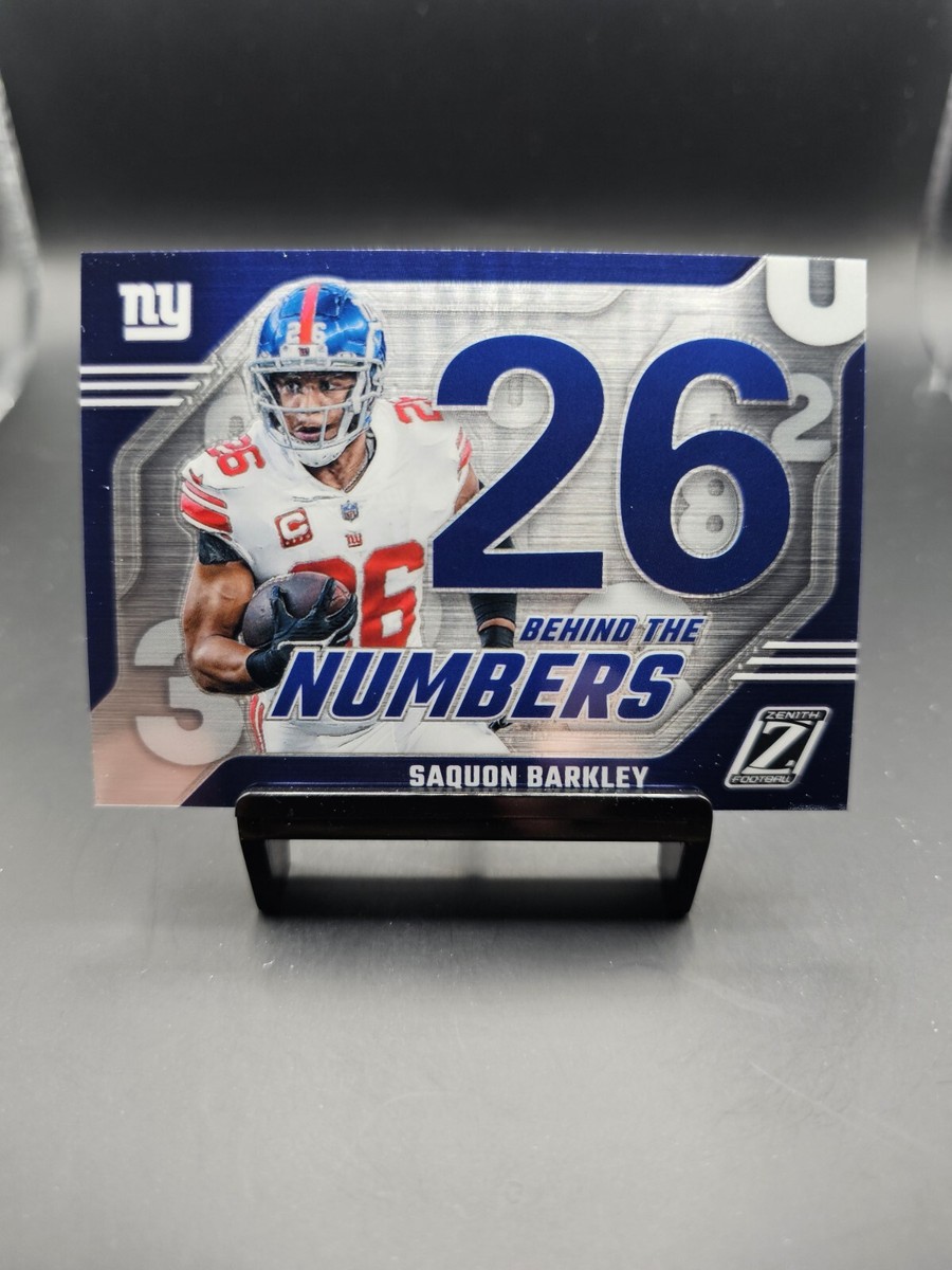 2023 Panini Zenith #26 Saquon Barkley Behind The Numbers - New