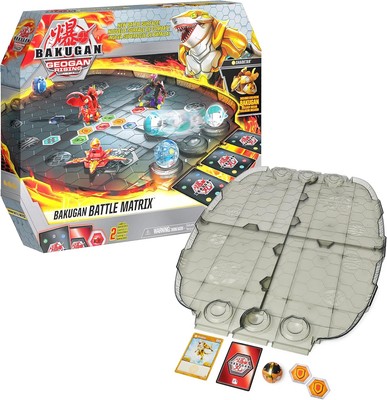 Bakugan Battle Matrix, Deluxe Game Board with Exclusive Gold Sharktar, Black 