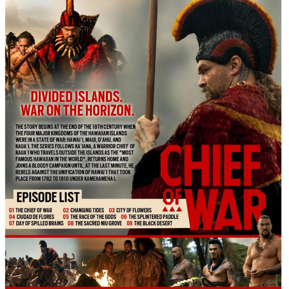 Jason Momoa Chief of War COMPLETE Series DVD | Historical Drama
