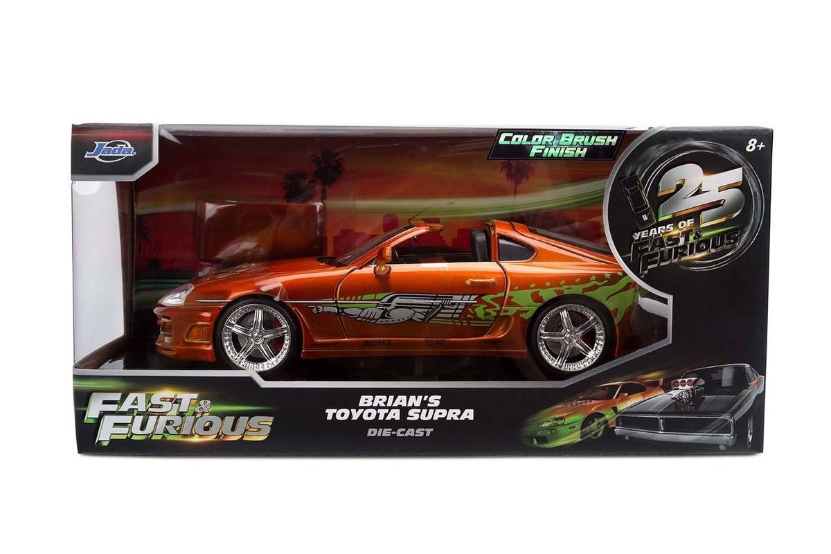 Jada 1:24 Fast & Furious Brian's Toyota Supra Color Brush Finish