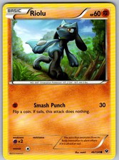 POKÉMON TCG RIOLU 46/124 COMMON FATES COLLIDE LIGHTLY PLAYED