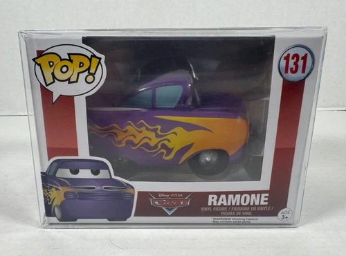 Funko Pop! Ramone #131 Cars Disney Pixar Vinyl Figure w/ Clear Case