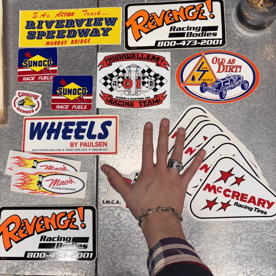 Vintage Racing Decal Stickers Drag Racing Spring/Bumper/Offroad Racing ...