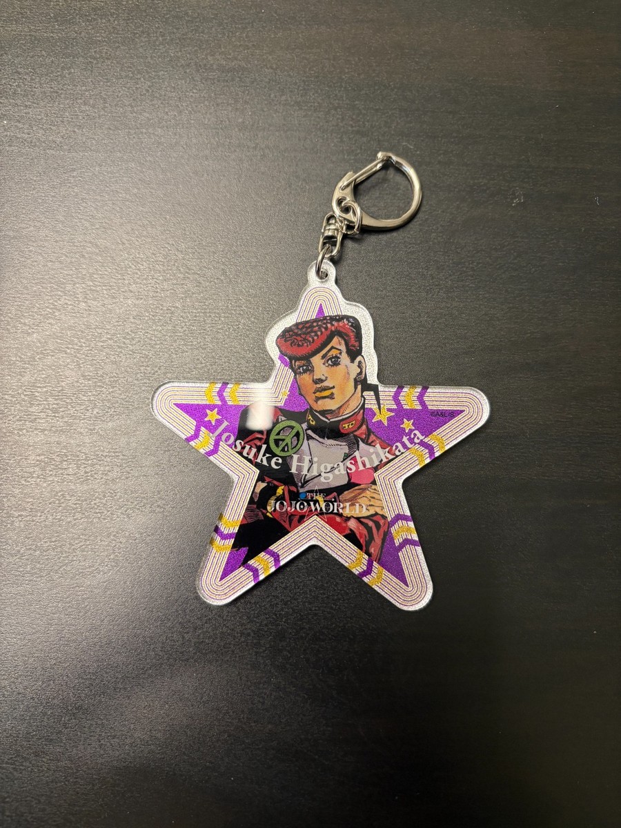 JOJO World Exhibition Josuke Higashikata Star Keychain Hanging