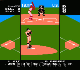 Tecmo Baseball - NES Nintendo Game
