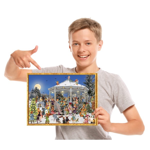 "Adventskalender Viktorianisch \"Am Pavillon\", 24 TüRchen, Nostalgisch,"-image