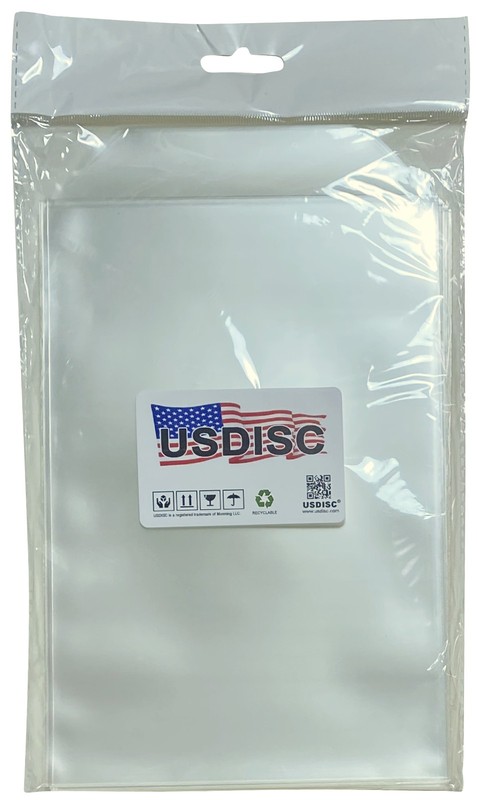 200 USDISC Storage Pockets 5.625 x 8.5, 4mil Stamp & Die (Clear) Flap