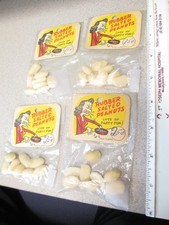 Novelty magic trick gag item UNUSED MIP 1960s RUBBER PEANUTS joke (1 example)