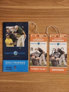 2005 Barclays Classic Program and 2 Tickets; One Ticket Signed by David Cone