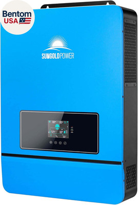 SUNGOLDPOWER 10000W 48V Solar Inverter, Split Phase Built-In 2 Mppts, Max 200A B