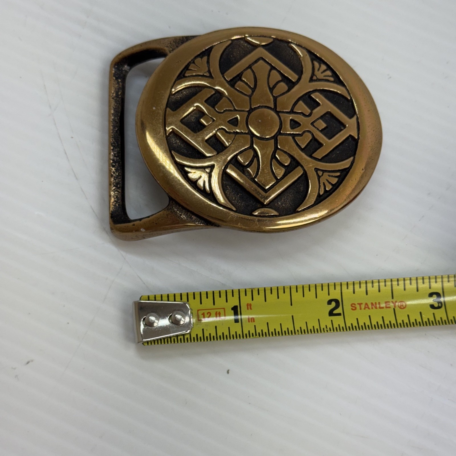 1975 Tech Ether Guild Inc Rays Solid Brass Belt B… - image 2