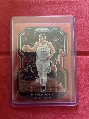 2020-21 Panini Prizm Nikola Jokić #114 Red Wave Prizm