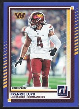 2025 Donruss #262 Frankie Luvu Press Proofs Blue