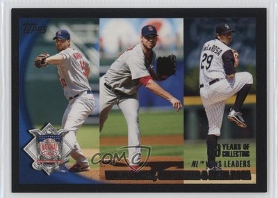 2010 Topps League Leaders Black 29/59 Adam Wainwright Chris Carpenter #73 0t2