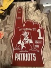 NFL New England Patriots Foam Finger Hand 1985 AFC Champs 1986 Super Bowl RARE — photo 2
