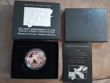 2023-W P$100 1 oz Platinum Proof 1st Amendment Freedom of Press OGP COA 2425.50 per troy oz