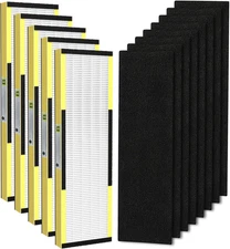 5 Pack FLT4825 HEPA Filter B Replacement with Activated Carbon Pre-Filters Compa