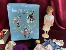 Vintage Ideal Tammy Doll with Case, Doll Clothes Accessories