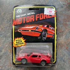 Motor Force Ferrari #3 Red Die-Cast Metal car 1980's