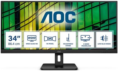 AOC U34E2M/BK Monitor 86,4 cm (34 Zoll)