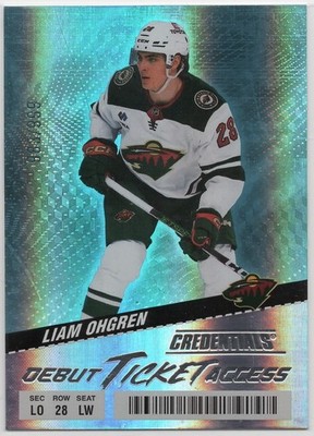 2024-25 Upper Deck Credentials Debut Ticket Access SN /999 U-Pick