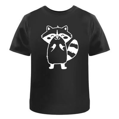 'Cute Raccoon Standing' Unisex T-Shirt -  100% Cotton (S-XXL) (TA052831)