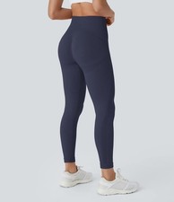 NWT Halara OneForm Seamless Flow High Waisted Ruched 7/8 Yoga Leggings Size M