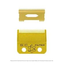StyleCraft Fixed Gold Faper + Moving Slim Deep tooth Clipper Blade SC525G