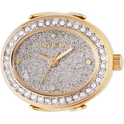 Invicta Gold-Tone Glitter Dial Watch RING with Crystal Bezel Invicta Mini Ring Watch 48944 is a dazzling fusion of  main image 2