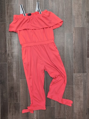 Limited Too Girls Pink Neon Romper Size XL 12
