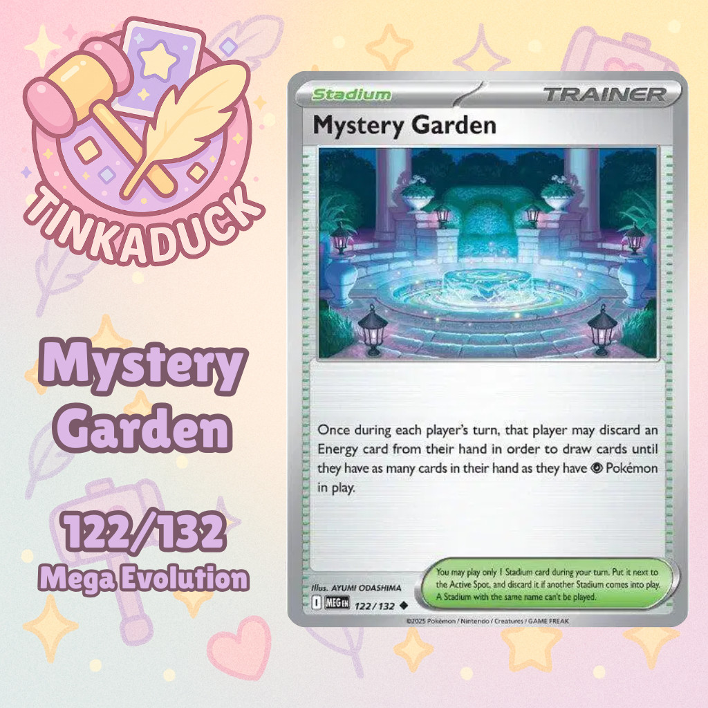 Mystery Garden 122/132 Pokemon Mega Evolution Near Mint English - US Seller!