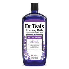 Foaming Bath with Pure Epsom Salt, Soothe  Sleep with Lavender, 34 Fl Oz