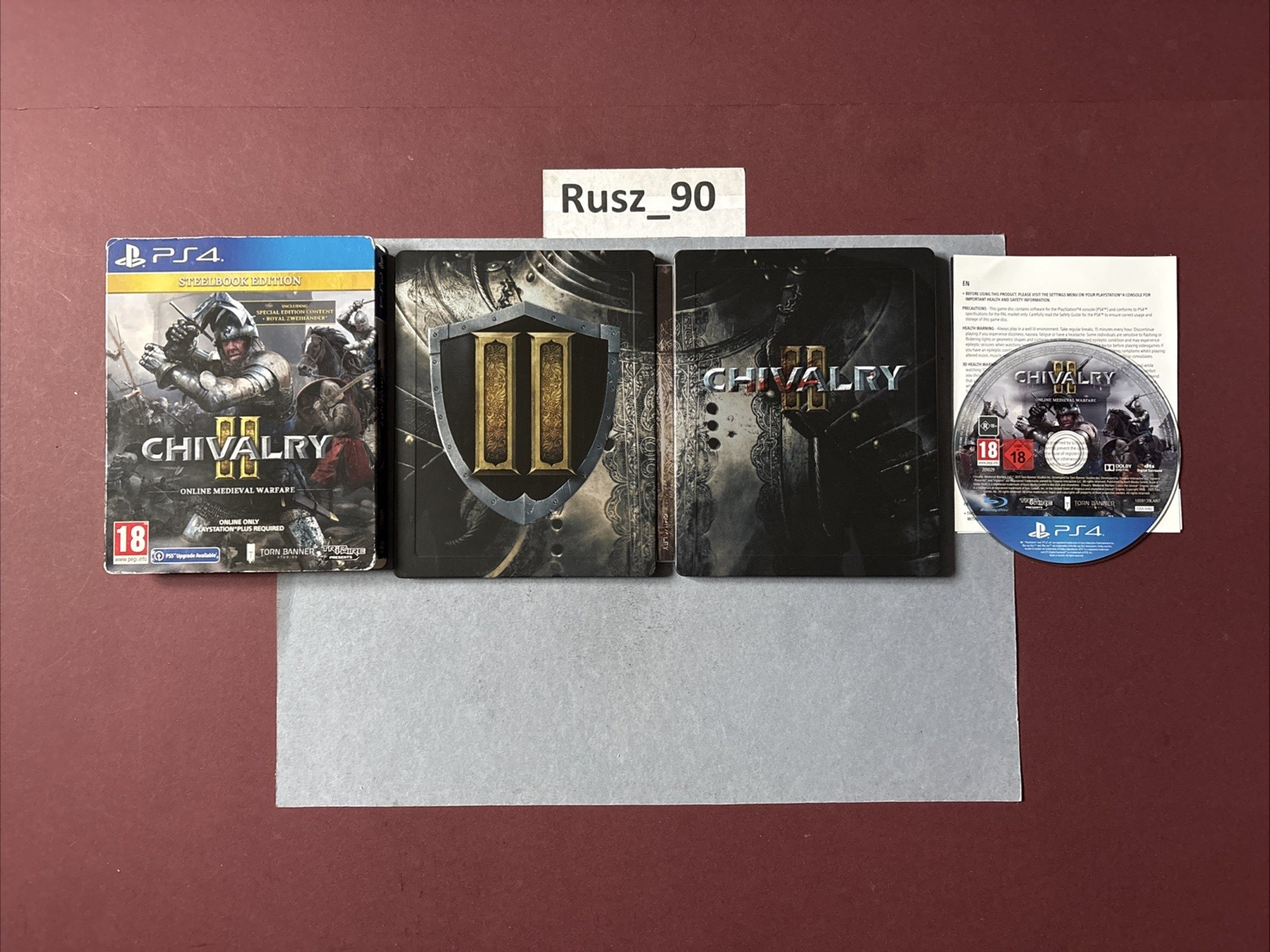 Chivalry 2 PS4/5 Steelbook Limited Edition 2021 PEGI 18 UK PAL IN VG COND NO DLC