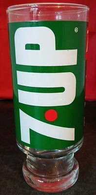 7 UP The UnCola Wet & Wild Vintage Glas