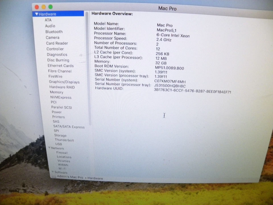 Apple Mac Pro 5,1 2012 2.4 GHz 12-core Xeon 32GB RAM 1TB HD Nvidia 4000 2GB - Image 4 of 4