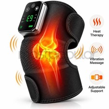 Cordless Knee Massager with Heat Vibration for Pain Relief Heated Knee Brace