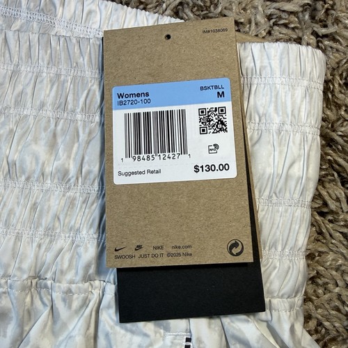 Nike Kobe Woven Snake Print Skirt Women's Size Medium White Silver IB2720-100 - Picture 4 of 9